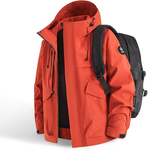 Herren technische Outdoor-Jacke mit innovativem Taschenkonzept und atmungsaktiven Materialien EB