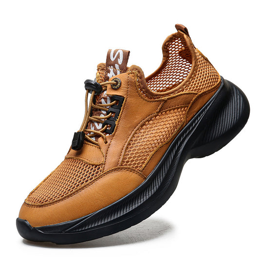 Herren Atmungsaktive Freizeitsneaker mit elastischem Schnellverschluss EB
