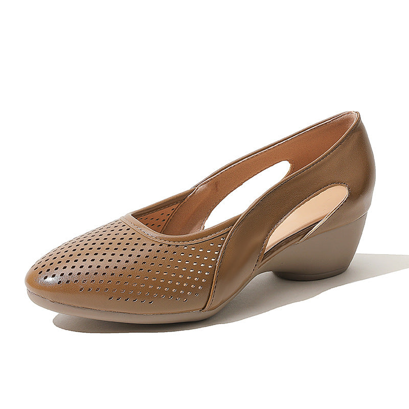Damen Sling-Pumps mit atmungsaktivem Lochmuster EB