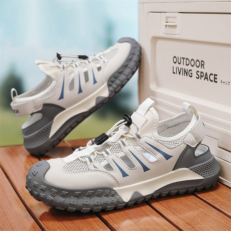 Herren Outdoor-Sandalen mit atmungsaktiven Mesh-Einsätzen und rutschfester Sohle EB