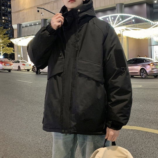 Herren isolierte Übergangsjacke mit vielseitigen Taschen und verstellbarem Kapuzensystem EB