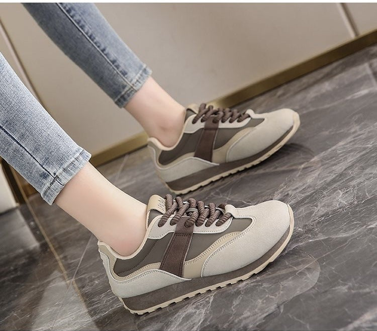 Damen Komfortable Lifestyle Sneakers mit atmungsaktiver Sohle EB