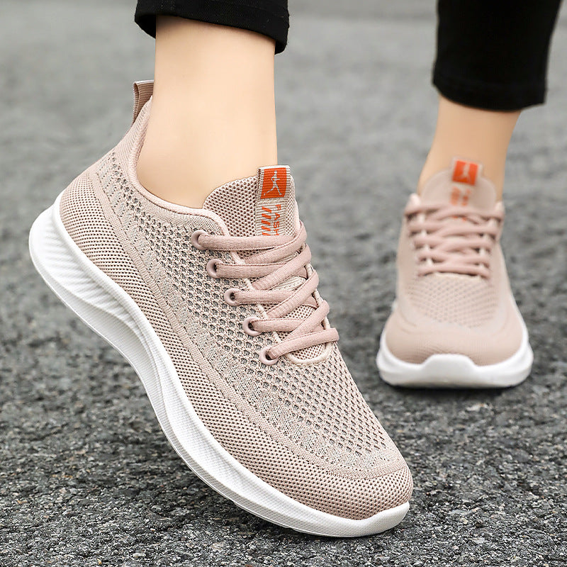 Damen Atmungsaktive und leichte Sneakers mit flexiblem Mesh-Obermaterial EB