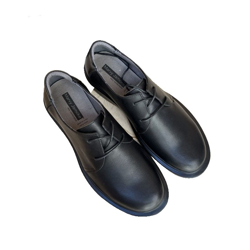 Damen Komfortable Schnürschuhe aus hochwertigem Leder EB