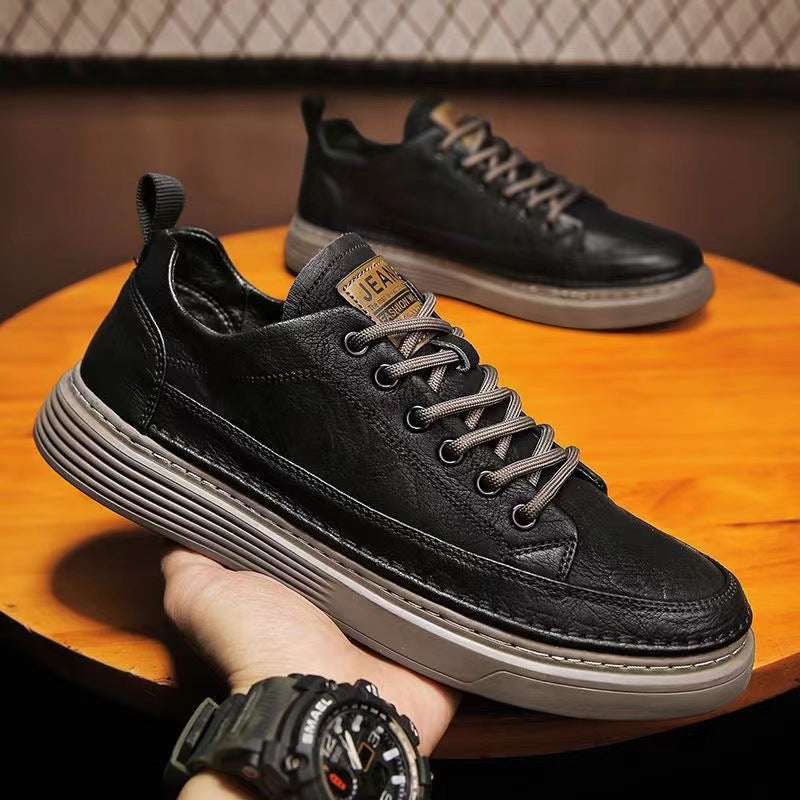 Damen Hochwertige Sneaker mit robustem Leder und rutschfester Sohle EB