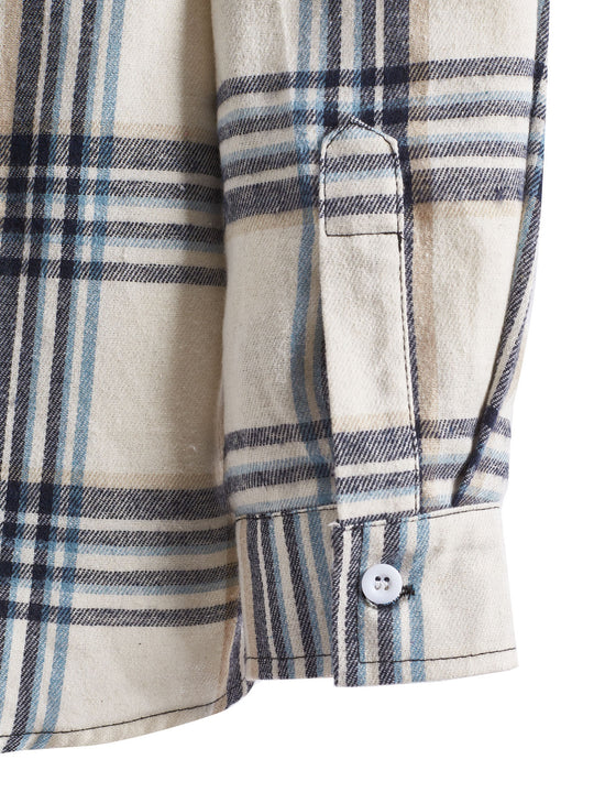 Herren Übergangsbluse mit Kapuze und kariertem Design EB