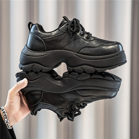Damen urbane Plateau‑Chunky‑Sneaker mit extra hoher Dämpfung, gepolstertem Knöchelkragen und griffiger Offroad‑Profilsohle EB