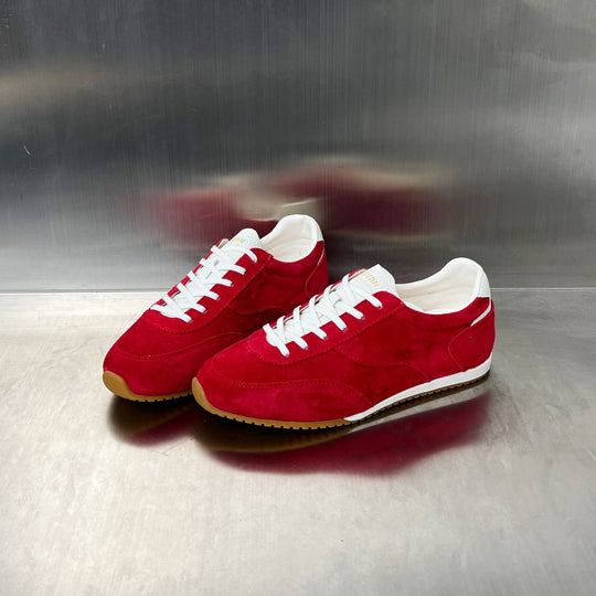 Damen Sportliche Wildleder Sneakers mit atmungsaktiver Oberflächenstruktur EB