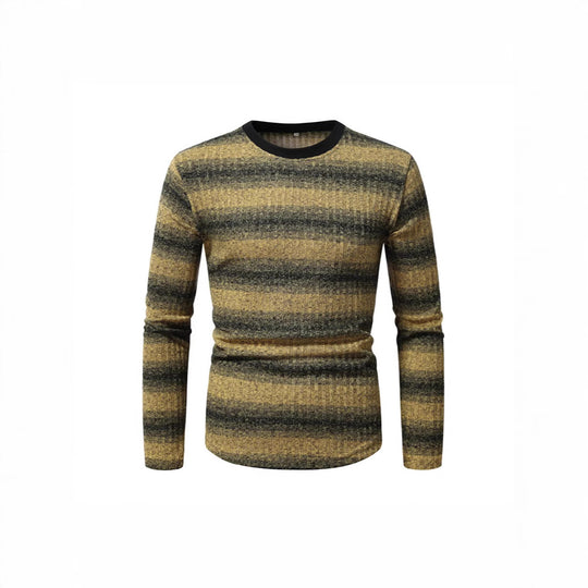 Herren Langarmshirt mit modernem Streifenmuster und komfortablem Schnitt EB
