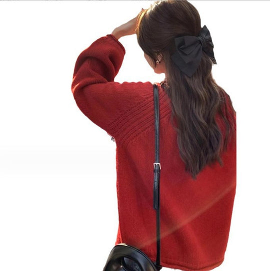 Damen Strickpullover mit lässiger Silhouette undmodernen Details EB