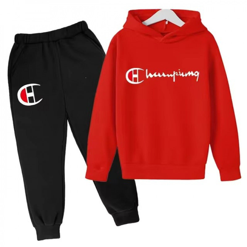 Unisex nan Kapuzenpullover mit Jogginghose Freizeitset EB