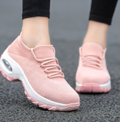 Damen nan gestrickter Sockensneaker mit Luftkissenlaufsohle und elastischem Strickobermaterial EB