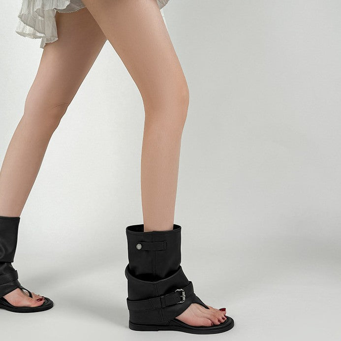Damen Sandalen mit innovativem Wickeldesign und praktischem Riemchenverschluss EB