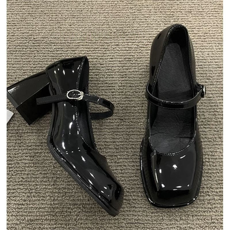 Damen elegante Plateau-Pumps mit modischem Riemchen EB