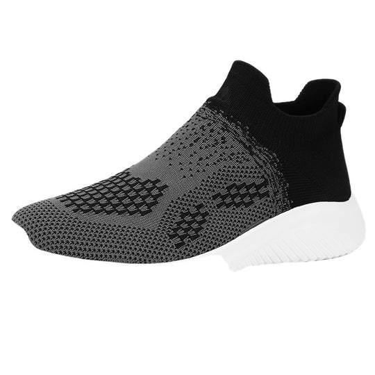 Damen Atmungsaktive Knöchelhohe Sneakers mit elastischem Strick-Obermaterial EB