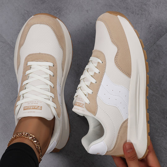 Damen Sneaker aus atmungsaktivem Leder und stylishen Akzenten EB