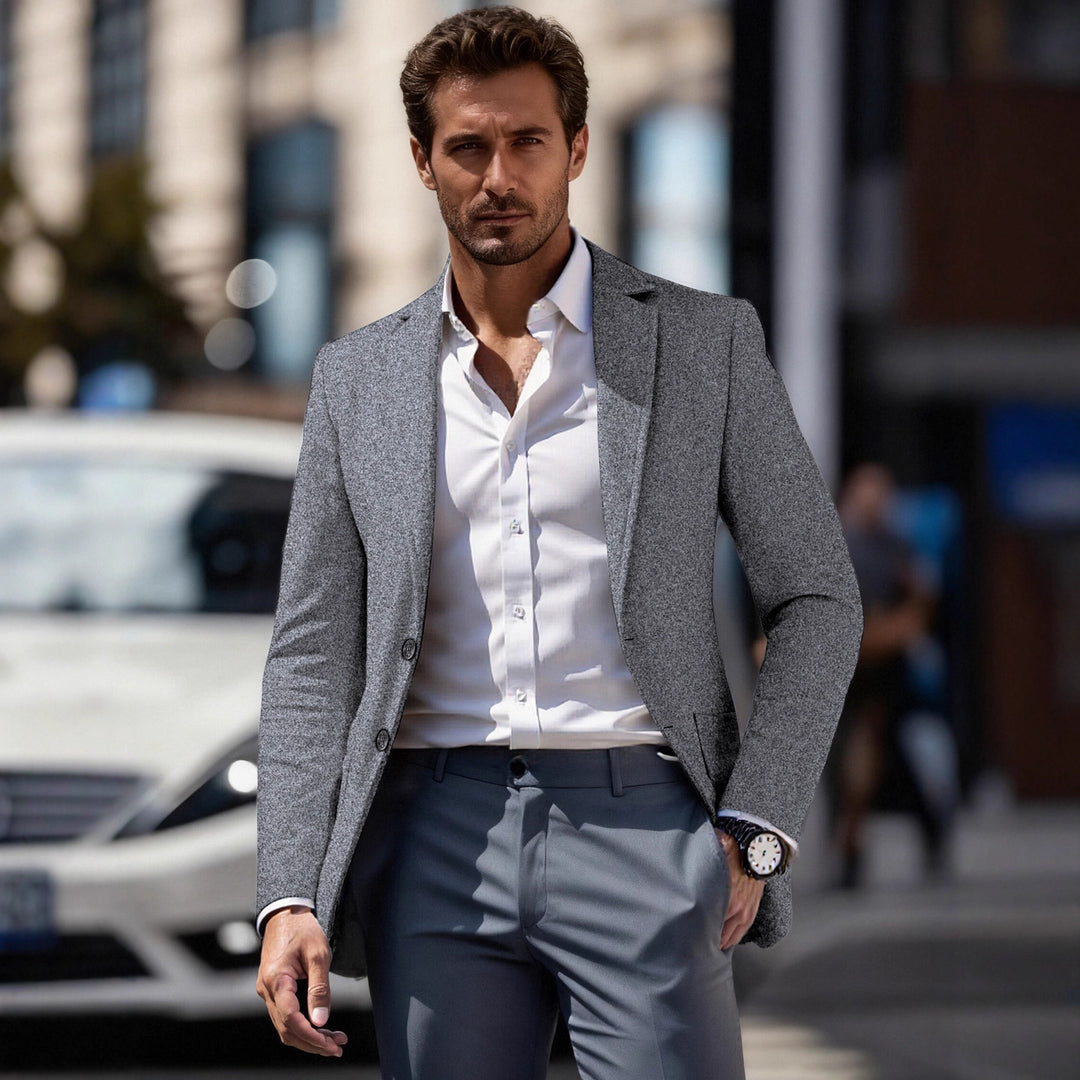 Herren eleganter Business-Anzugblazer mit schmaler Passform EB
