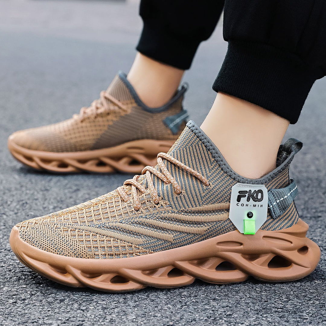 Damen Sportliche Knit-Sneaker mit elastischem Halt und dämpfender Sohle EB
