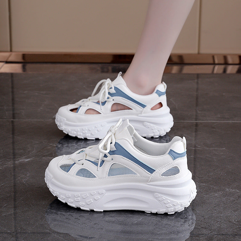 Damen Sneakers mit sportlichem Design und atmungsaktiven Mesh-Einsätzen EB