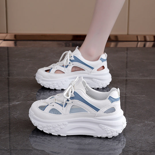 Damen Sneakers mit sportlichem Design und atmungsaktiven Mesh-Einsätzen EB