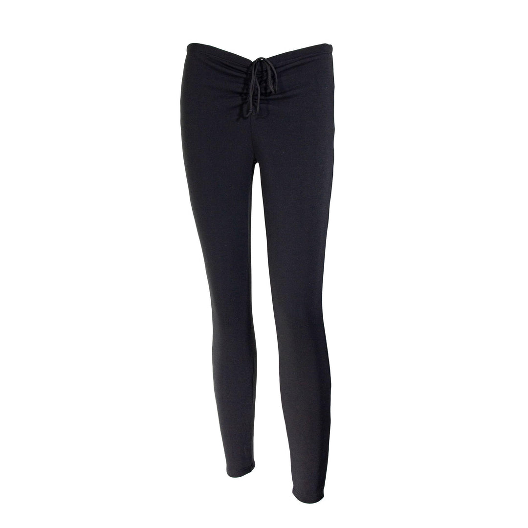 Damen Fleecegefütterte Leggings mit hohem Bund und Kordelzug EB