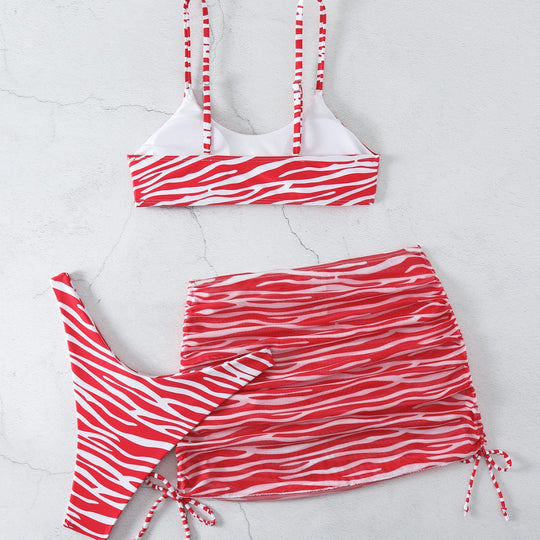 Damen Bikini-Set mit eleganter Wendewickelrock-Optik EB