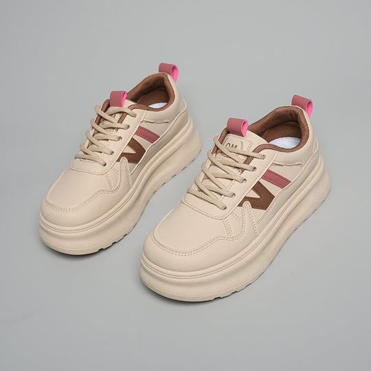 Damen sportliche Chunky Sneakers mit rutschfester Sohle und ergonomischer Dämpfung EB