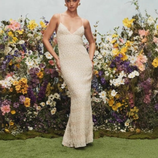 Damen elegantes Maxikleid EB