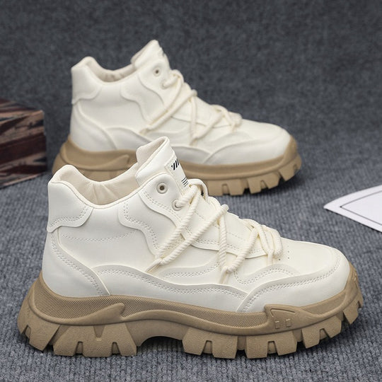 Damen Trendige High-Top Sneakers mit rutschfester Sohle und dämpfender Innenausstattung EB