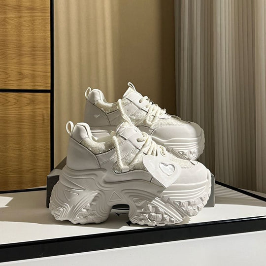 Damen Chunky Sneakers mit puffiger Sohle und innovativer Dämpfung EB