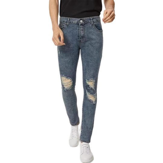 Herren Destroyed Jeans mit modischem Used-Look EB