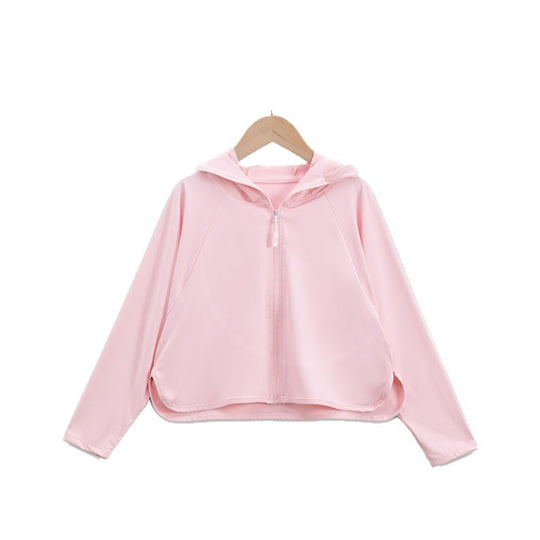 Damen Leichte UV-Schutzjacke mit Kapuze und atmungsaktiven Eigenschaften EB