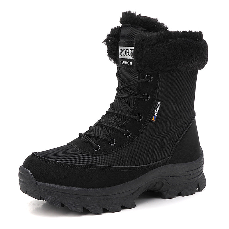 Damen winterliche Outdoor-Stiefel mit wärmeisolierendem Futter und rutschfester Sohle EB