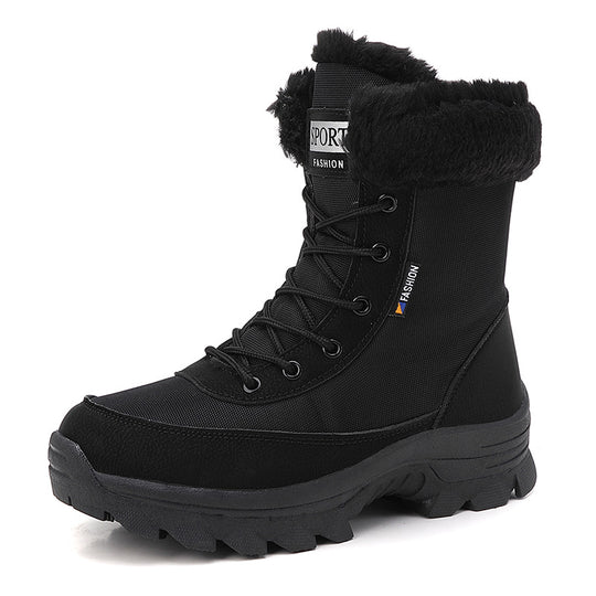 Damen winterliche Outdoor-Stiefel mit wärmeisolierendem Futter und rutschfester Sohle EB
