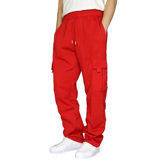 Herren nan heavy-duty Utility-Freizeithose mit Kordelzug, aufgesetzten Cargotaschen und relaxed Fit EB