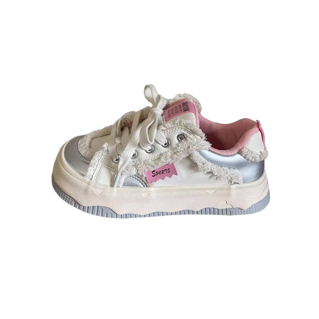 Damen Sneakers mit trendigem Kunstfell und bequemer Sohle EB