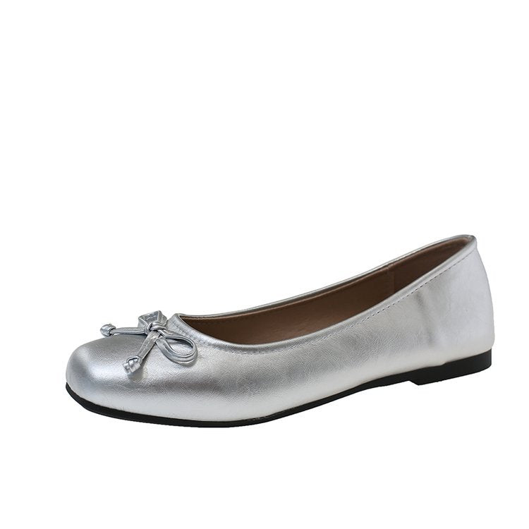 Damen Ballerinas mit zartem Schleifenakzent und gepolsterter Innensohle EB