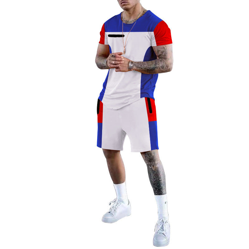Herren Sportliches Freizeit-Set mit atmungsaktivem Design und praktischen Taschen EB
