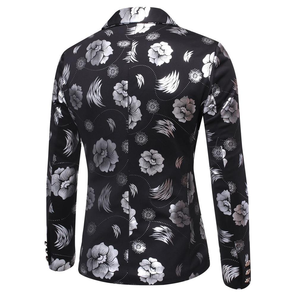 Herren Blazer mit floralem Design und elegantem Schnitt EB