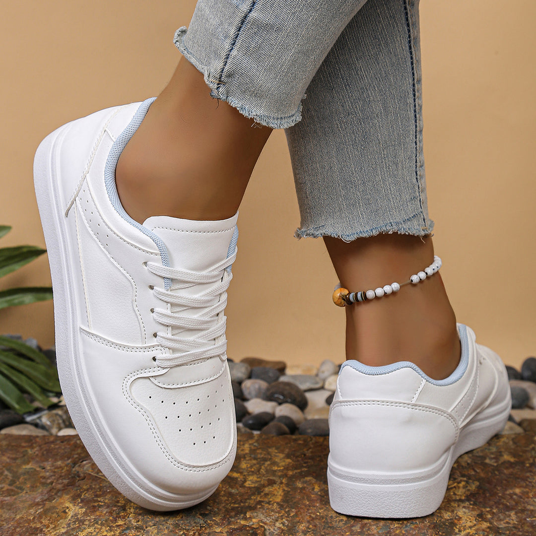 Damen Schnürsneaker mit atmungsaktivem Obermaterial und komfortablem Fußbett EB