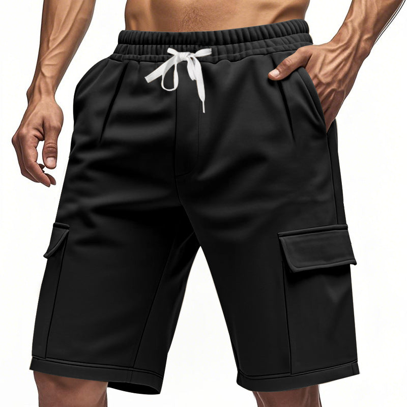 Damen komfortable Cargo-Shorts mit elastischem Bund und praktischen Seitentaschen EB