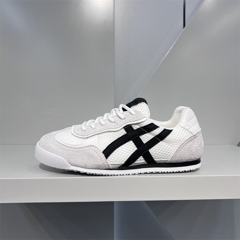 Damen modische und atmungsaktive Sneaker mit hochwertigem Wildleder und Mesh von EB