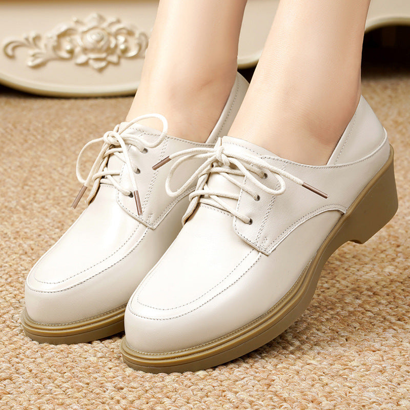 Damen elegante Schnürschuhe mit robustem Blockabsatz und modischem Design EB