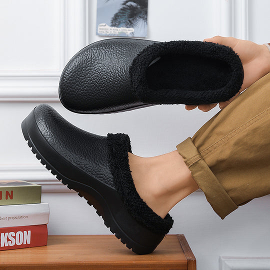 Damen Bequeme Clogs mit kuscheligem Innenfutter und rutschfester Sohle EB