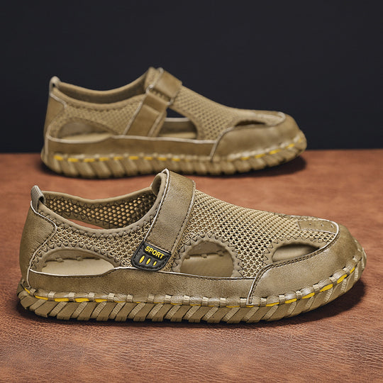 Damen Sportliche Mesh-Sandalen mit verstellbarem Riemen und rutschfester Sohle EB