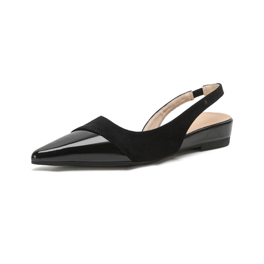 Damen elegante Slingback-Pumps mit modernem Materialmix EB