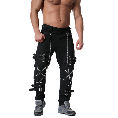 Herren Cargo-Hose mit vielseitigem Schnitt und auffälligen Schnallen EB