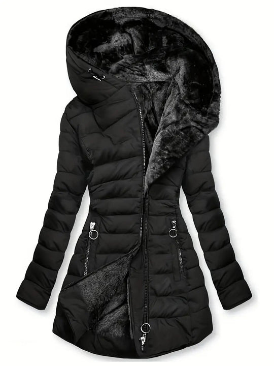 Damen Langzeit-Winterjacke mit weichem Innenfutter EB