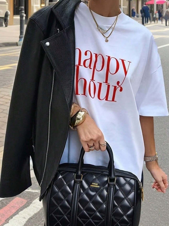 Damen T-Shirt mit künstlerischem Skelettmotiv und einzigartigem Druck EB