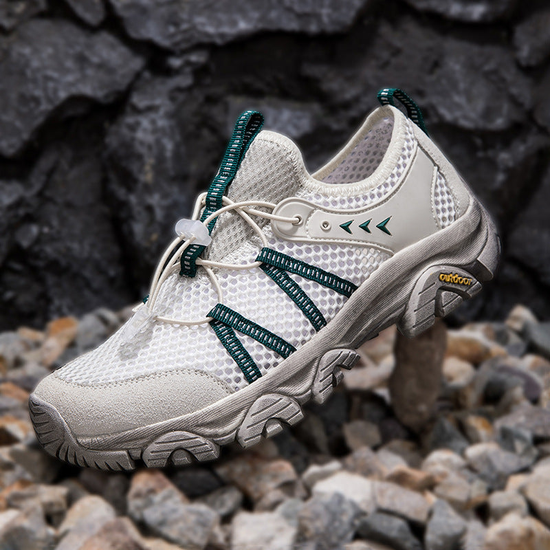 Herren atmungsaktive Trekking‑Trail‑Sneaker mit Quick‑Lace und griffiger Offroad‑Sohle EB